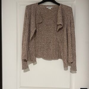 Liz Claiborne Textured Gray Cardigan